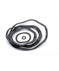 Three Wave Crest Spring Washer M14x17x0.3 Type Gasket Elastic Washer Set 30 Pieces Easy Install for Screws and Bolts Durable Versatile for Factory Maintenance Kitchen Storefront Outdoor Projects Built to Last, black washers
