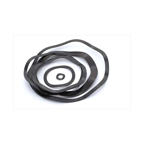 Three Wave Crest Spring Washer M14x17x0.3 Type Gasket Elastic Washer Set 30 Pieces Easy Install for Screws and Bolts Durable Versatile for Factory Maintenance Kitchen Storefront Outdoor Projects Built to Last, black washers
