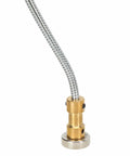 Adjustable Magnetic Soldering Helping Hand Clip With Gooseneck Arm Alloy Steel Fixture for PCB work, brass magnetic base detail