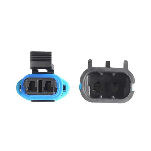 Top Notch 1 Set Of 2 Pin GM Weather Pack Kit With Male Female Waterproof Sensor Fan Connector Plug For Cars Perfect Lavender Fitment. blue and black 2-pin waterproof automotive connector