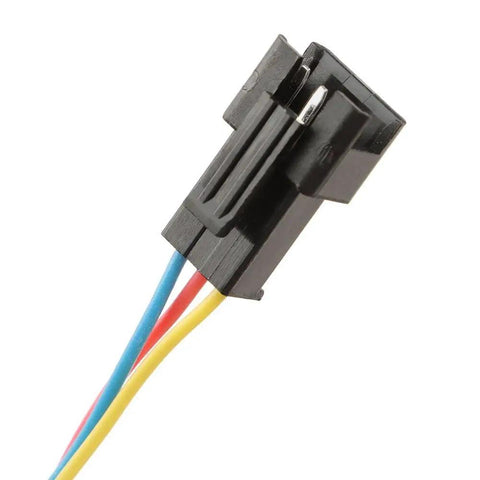 Close-up of connector for Pedal Assist Sensor For Electric Bikes With 12 Magnets Durable Shockproof ABS Housing 1 Meter Cable