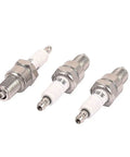 Top Shelf F7TC Ceramic Spark Plugs For Small Engines Two Piece Set, copper core, metal threaded design for durability.