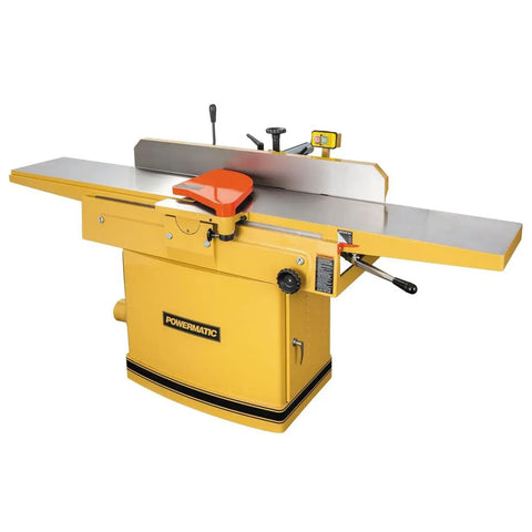 12 Inch Cast Iron Jointer Featuring Parallelogram Frame Design And Triple High Speed Steel Straight Knife Head 3Hp 230V Motor displayed in workshop setting.