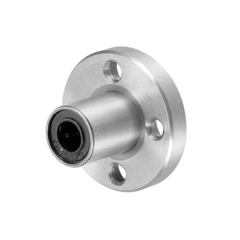 LM6UU round flange linear bearing with 6mm bore, 12mm OD, 19mm length
