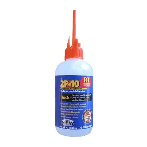 Rubber Tough Thick CA Glue For Woodworking And Carpentry Heavy Duty Pro Grade Instant Adhesive, 10 oz bottle.