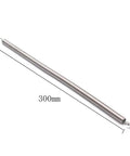Two Pack Zinc Plated Steel Extension Spring 12 Inch Screen Door Tension Spring Heavy Duty Replacement displayed with dimensions