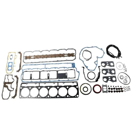 Heavy Duty Full Rebuild Gasket Set For 3126 Engine Complete Oil Pan Valve Cover Intake Exhaust Manifold Kit laid out showing gaskets and seals.