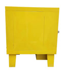 Heavy Duty Bench Welding Rod Oven With Digital Control Panel And Rock Solid Insulation For Pros Who Want No Nonsense Electrode Drying And Moisture Protection 220 Volt Power And Battle Ready Build For The Daily Grind side view of yellow oven with sealed door