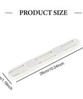 Heavy Duty Side Mounted Ball Bearing Drawer Slides Full Extension Cabinet Hardware size 26cm long, 3cm wide, cold rolled steel.