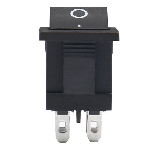 10 Pack DPDT Rocker Switch 6 Pin On On 2 Position Snap In Boat Rocker Switch For Electrical Projects AC 250V 6A And AC 125V 10A Dual Voltage Rating Black Durable Housing, black DPDT rocker switch with two metal terminals