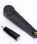 Premium Heavy Duty Drill Press Crank Handle with 14.5mm Shaft and black nylon steel build, ideal for workshop use.