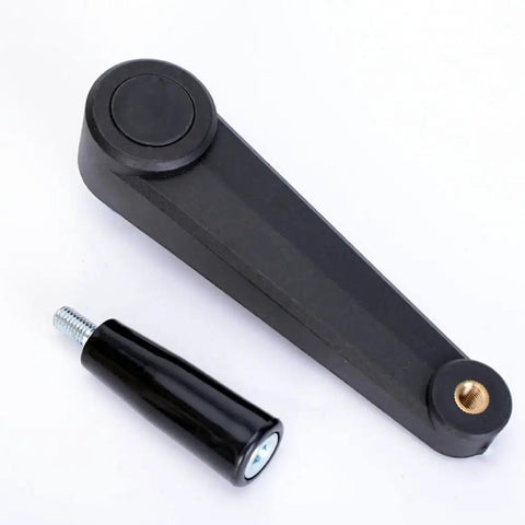 Premium Heavy Duty Drill Press Crank Handle with 14.5mm Shaft and black nylon steel build, ideal for workshop use.