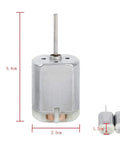 Close-up of Beefy Torque 12V DC Door Lock Actuator Motor with 22mm D Shaft dimensions shown, part of 1 Pair Ready To Install