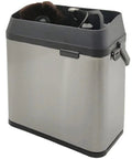 Beat The Morning Rush With This No Sweat Electric Portafilter Cleaner And Knock Box For Busy Cafes stainless steel detachable bin.