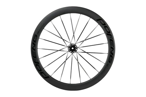 Carbon Disc Wheelset 50C Tubeless With Carbon Spokes Thru Axle Center Lock 12x100 Front 12x142 Rear Fits Shimano 8-12 Speed Black