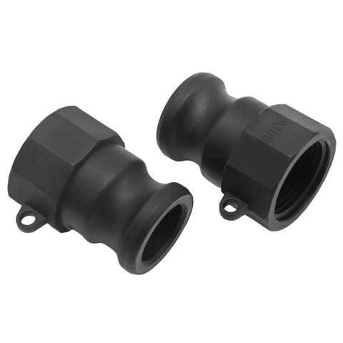 Two Piece Camlock Coupling Kit With External Threads For Industrial Chemical Pipelines Polypropylene Construction Quick Connect Fittings