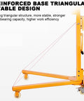 Heavy Duty Electric Hoist Rolling Crane For Home Garage And Auto Shop Engine Hanger 500Kg Folding Lifting Machine Pure Copper Motor solid triangular base design