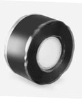Front view of a black roll of Self Fusing Silicone Tape For Fast Pipe Repair And Electrical Wire Insulation High Temperature Resistant Durable Self Adhesive Leak Fix Tape For Home Plumbing And DIY Projects.