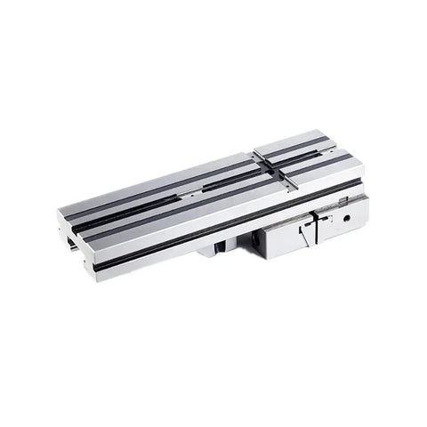 Precision Machine Vise Featuring A Quick Adjust Slide Bar And Rock Tight Jaw Grip Built Like A Tank For Cnc Engraving And Heavy Duty Workshop Clamping Jobs, showing quick adjust slide bar.