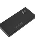 Hella Reliable Mini Ups Battery Backup For Routers And Cameras Dead Simple Plug And Play Power Supply, sleek black design.