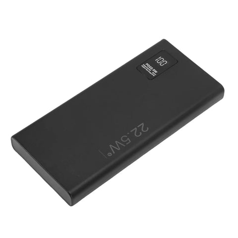 Hella Reliable Mini Ups Battery Backup For Routers And Cameras Dead Simple Plug And Play Power Supply, sleek black design.