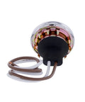 Back view of 4 LED Round License Plate Light With White LEDs One And A Half Inch Diameter Steel Housing Easy Push On Install