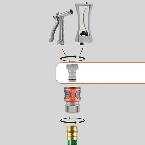 Installation guide for Five Eighth Inch And One Half Inch Quick Connect Starter Set For Garden Hose Fittings And Connectors Easy Snap