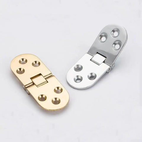 Ultra Sturdy Flush Mount Hinges For Cabinets And Tables Gold Zinc Alloy Finish Easy Embedded Install Durable Hardware