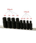 Magnetic Tap Socket Set For One Quarter And Three Eighths Drive Thread Cutting Tap Adapters And Rethreading Tool For Tight Spaces