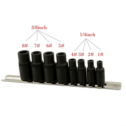 Magnetic Tap Socket Set For One Quarter And Three Eighths Drive Thread Cutting Tap Adapters And Rethreading Tool For Tight Spaces