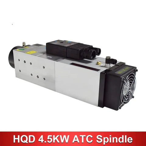 Beefy 4.5KW ATC Air Cooled CNC Spindle Motor With Automatic Tool Change, 380V, 24000 RPM, ISO30 Nose, Ideal For Engraving