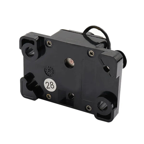 Road Ready 120 Amp Circuit Breaker With Manual Reset Switch For Cars And Boats, 48 Volt Overload Protector surface mount back view.