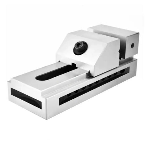 Badass Cnc Lathe Vise Featuring Replaceable Jaws And V Shape Clamping Slots, steel construction, precise grip layout.