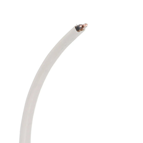 Close-up of Simpull Solid Indoor 14/2 W/G NM-B Cable 15 Foot Coil showing copper conductor and SIMpull jacket for easier install