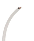Close-up of Simpull NM B Solid Indoor Fourteen Two With Ground Copper Cable One Hundred Foot Coil, end view showing copper wire