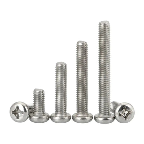 Heavy Duty Eyeglass Screw Kit With Stainless Steel Pan Head Phillips Screws 80mm Micro Thread M1 Through M2
