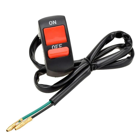Red switch with cable from 7/8 Inch Twist Throttle Cable Handle Kit For Mini Bikes And Go Karts Fits Predator Engine Family 79cc To 212cc