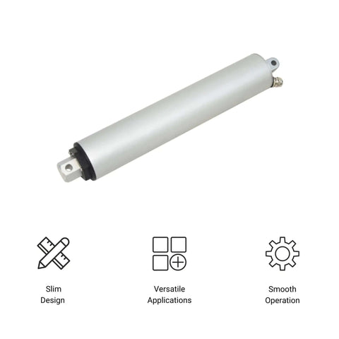 12V Linear Electric Actuator With 1 Inch Stroke And 11 Lb Load Capacity Dope High Speed Brushed DC Motor