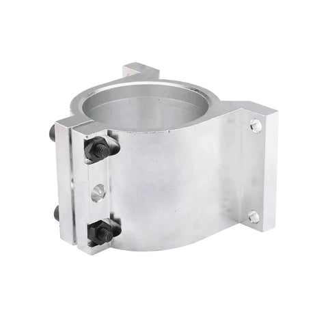 80mm CNC Spindle Motor Clamp Mount Bracket Aluminum Center Jig for Engraving Router Heavy Duty Workholding Mount Rock Solid Fixing for Precise Machining and Stable Setup, aluminum clamp