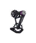 XX SL T-Type Eagle AXS Rear Derailleur Cage Assembly Made From High Grade Carbon Fiber For Ultra Lightweight Bike Builds, Delivers Precise Smooth Shifting, Superior Strength, And Easy Full Replacement. black carbon fiber derailleur cage with pulleys