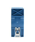 MDR-20-24 24VDC DIN Rail Power Supply 1A 20W blue housing rear view with mounting clip