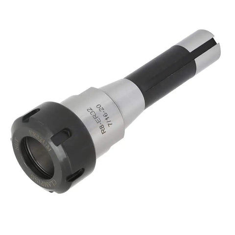 Built Tough R8 Er32 Collet Chuck Set With Six Precision Spring Collets Spanning One Eighth To Three Quarter Inches Straight Up Fit For Cnc Milling Machines Delivering Dead Center Accuracy For Heavy Duty Everyday Machining