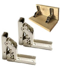 Two Piece 90 Degree Folding Hidden Hinge For Tables And Cabinets Built Tough Heavy Duty Bracket Hardware Made From Cold Rolled Steel