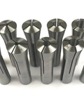 R8 Round Collet Set 3 To 20 Mm 10 Piece Pro Grade Hardened Tool Steel Precision Ground Collets For Milling And Lathe