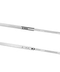 10 Pairs Of 10 Inch Full Extension Drawer Slides With Ball Bearing Side Mount Soft Close And 2 Way Track Rails shown in silver steel