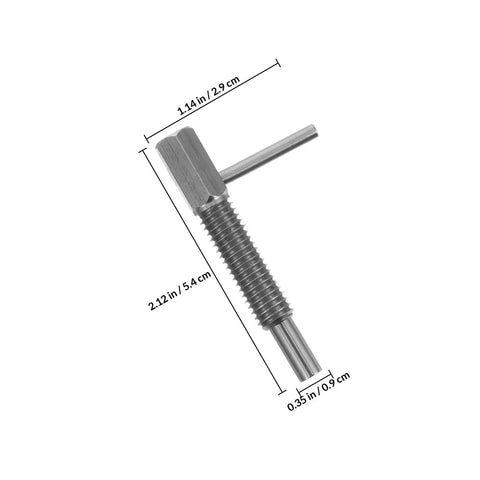 Built Tough Stainless Steel Retractable Indexing Plunger Pin With L Handle And Spring Loaded Latching Pin, 2.12x1.14x0.35 in.