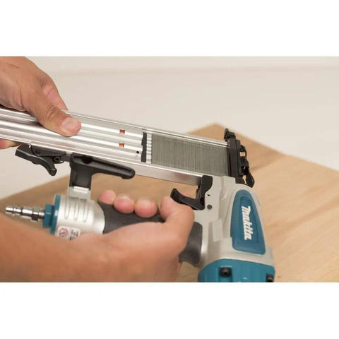 Rock Solid 18 Gauge Brad Naler With Slick Trigger And Compact Narrow Nose For Tight Corners Fires Five Eighth Inch To Two Inch Nails Smoothly Lightweight Aluminum Frame Keeps It At Just Three Pounds No Sweat Woodworking Essential