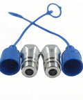 Two Pack Half Inch ISO 5675 Poppet Valve Hydraulic Quick Connect Male Coupler Nipple For Tractor And Farm Equipment Use