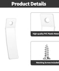 Clear PVC drawer stop with matching stainless steel screw for secure installation, part of 24 Pack Clear Non Slip Drawer Stops With Stainless Steel Screws Lock It Down Tight Stop Sliding Drawers Guarantee Peace Of Mind For Real Home Refresh Today.