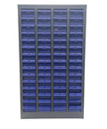 Front view of 60 Drawer Nut And Bolt Storage Cabinet For Workshop And Garage Heavy Duty Steel Parts Organizer With ABS Drawers